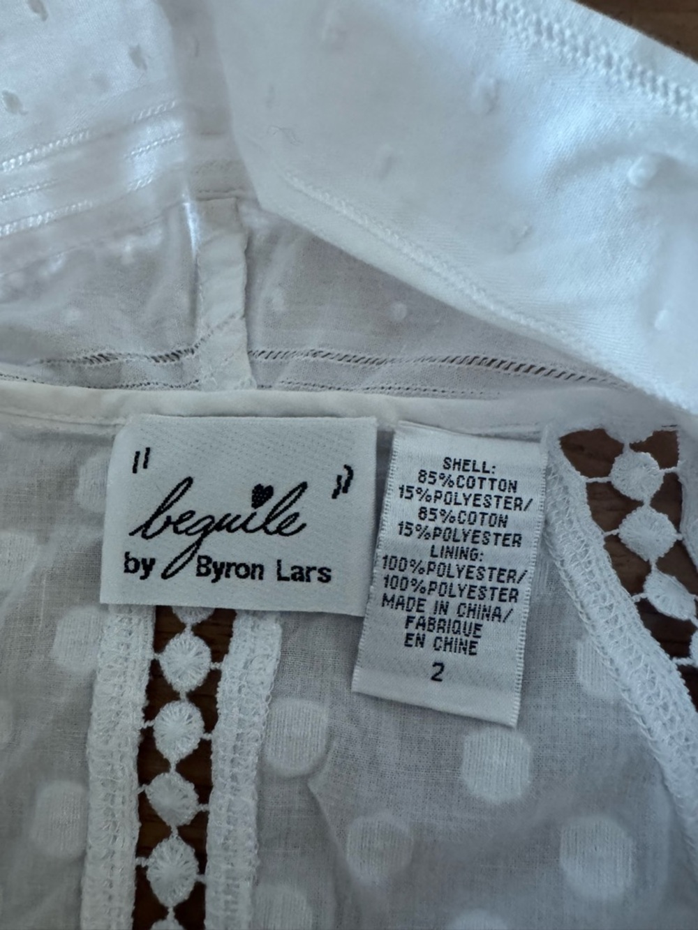 Beguile by Byron Lars White Maxi Dress